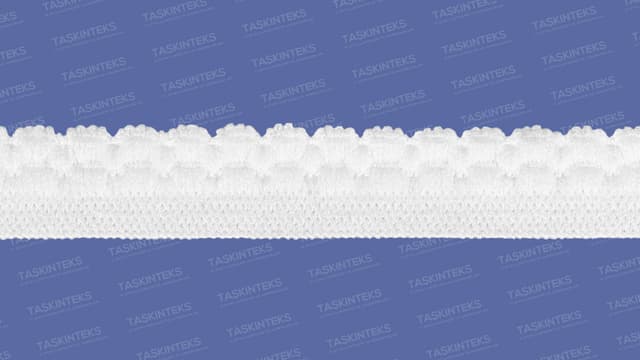 12 MM Örme Pamuk Desen Lastik