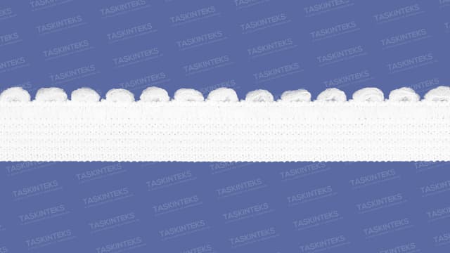 10 MM Örme Ponpon Örme Lastik